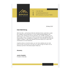 Letterhead printing sample - EzyPrint Lahore
