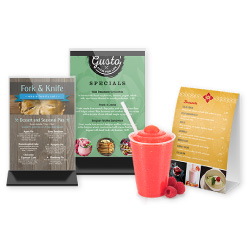 Rack & Table Tent Cards printing sample - EzyPrint Lahore
