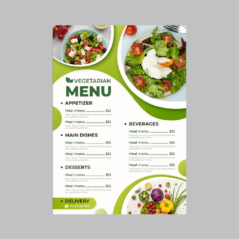 menu printing