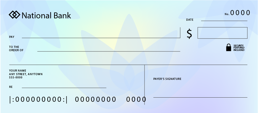 large size cheque printing